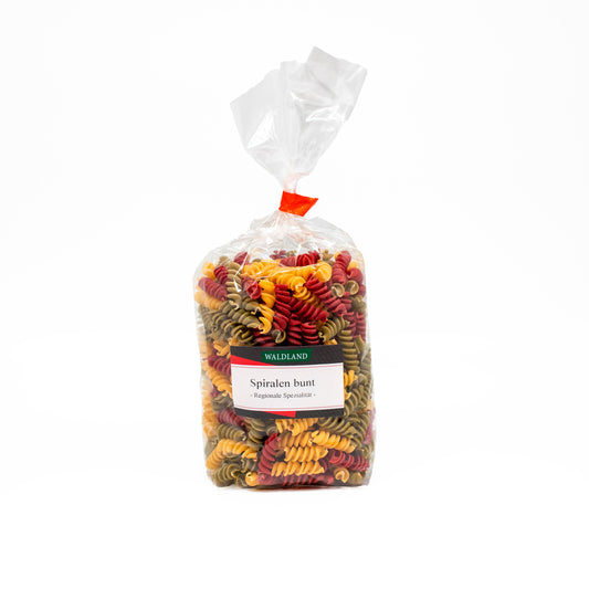 Spiralennudeln bunt